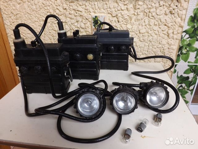 Шахтёрский аккумуляторный фонарь