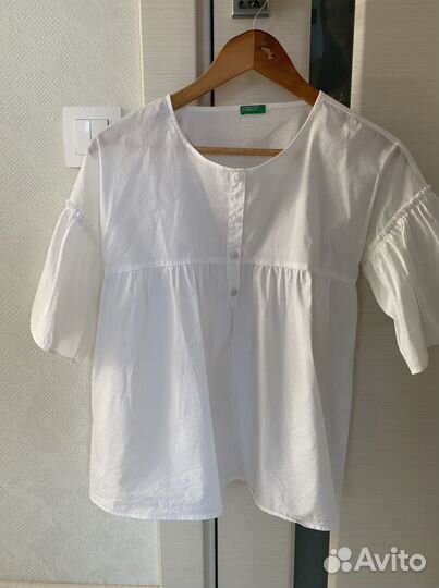Блузка белая Benetton