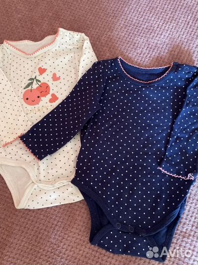 Боди для девочки 9-12 мес пакетом