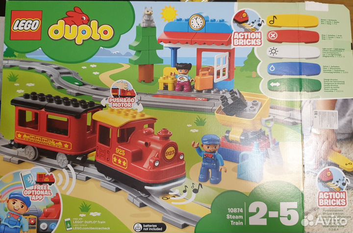 Lego duplo Поезд на паровой тяге (10874)