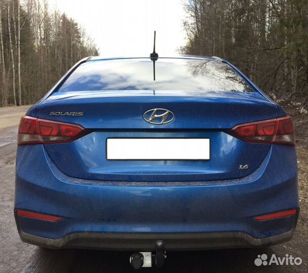 Фаркоп для Kia Rio 4 седан 2017/Hyundai Solaris 2