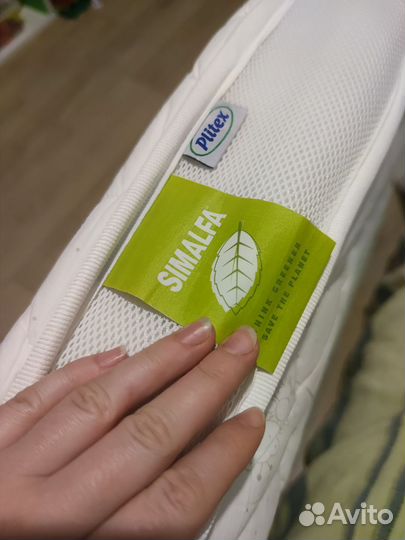 Матрас для овальной кроватки 75*125