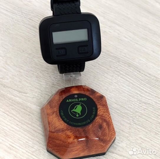 Кнопка вызова официанта и часы пейджер Эконом