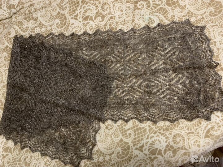 Шарфик-оренбургский пуховый платок