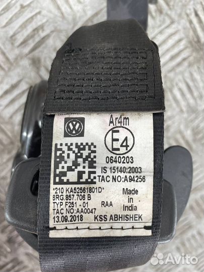 Ремень безопасности правый передний Фольксваген По