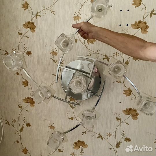 Люстра потолочная бу