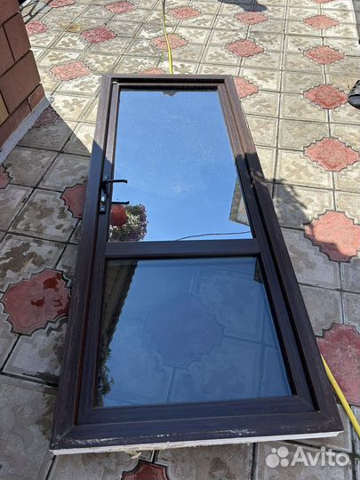 Дверь пластиковая пвх входная бу стекло