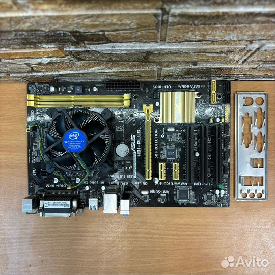 Комплект Asus H81-plus LGA 1150 + G3240 + Кулер
