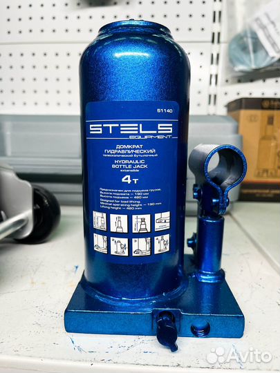 Бутылочный гидравлический домкрат Stels 51140 (4 т