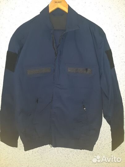 Костюм летний офисный длин/кор. рукав синий