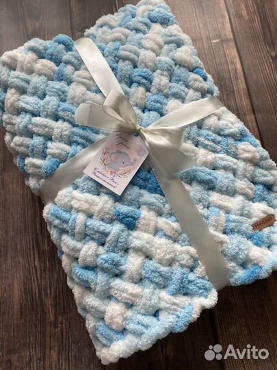 Готовый Плед конверт на выписку из роддома крещени