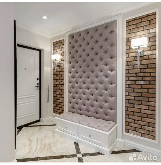 Мягкие стеновые панели для прихожей