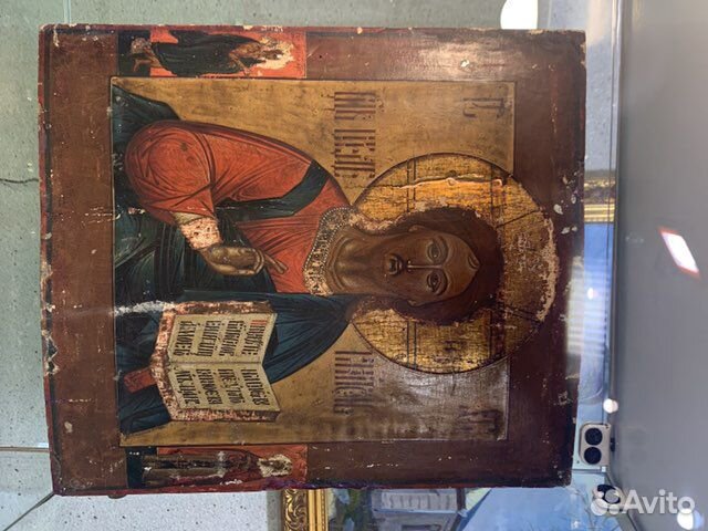 Господь Вседержитель подлинная Икона 300х400