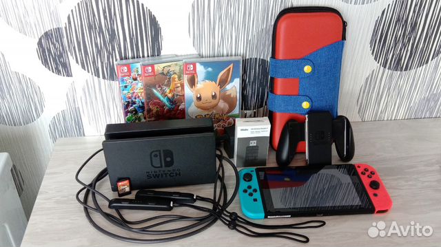Nintendo Switch (полный комплект + игры)