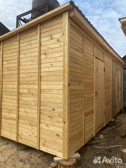 Бытовка - дровник 6 м х 2,4 м