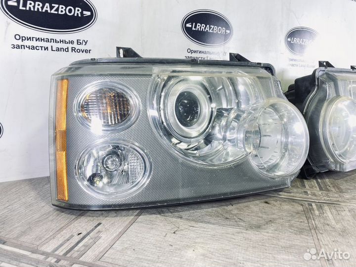 Фары комплект Range Rover 3 L322 2005-2009 ксенон