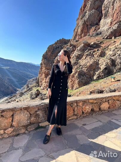 Платье черное sandro xs-s