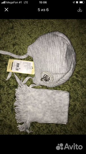 Комплект шапка, шарф