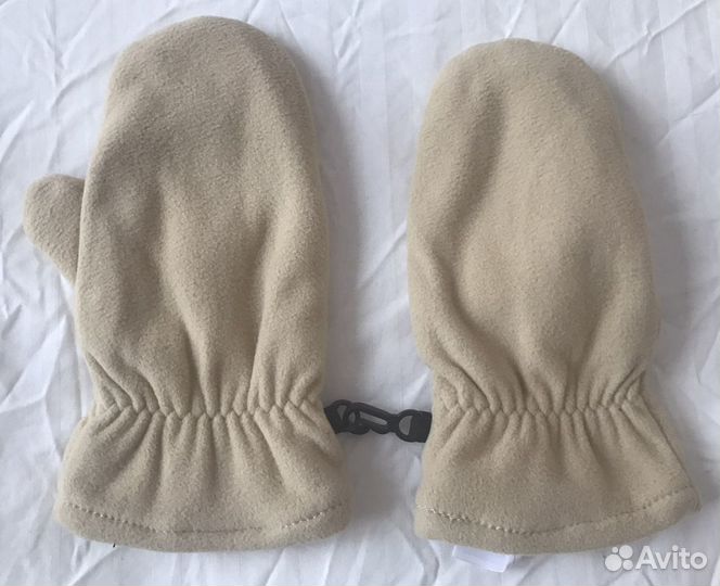 Набор шапка и варежки из флиса для малышей