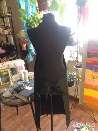 Фартук новый Парикмахерский поварской черный