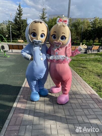 Ростовые куклы. Зайка и Мишка.Пупсы. Аэромедведь