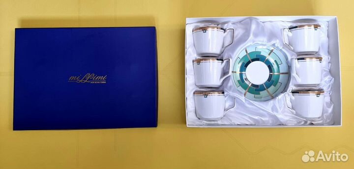 Новый чайный набор millimi Изумруд 12 пр., 260мл