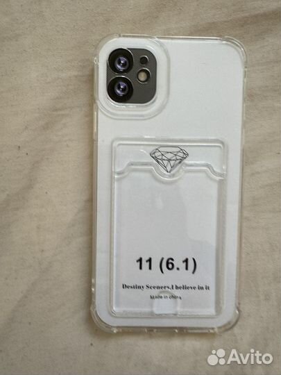 Чехол на iPhone 11 с картой прозрачный силиконовый