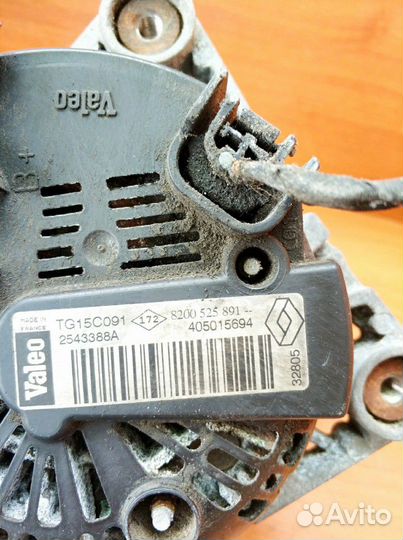 Генератор Рено Сценик 3 Меган 3 2.0DCi M9R