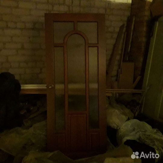 Дверь межкомнатная со стеклом бу