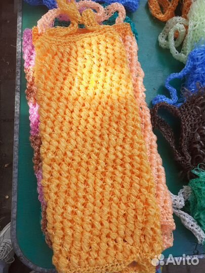 Мочалки ручной вязки