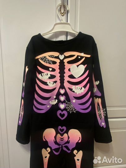 Костюм скелета для девочки