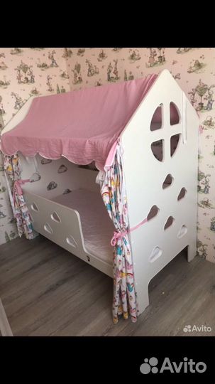 Балдахин в кроватку домик
