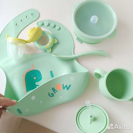 Наборы детской силиконовой посуды