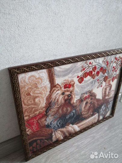 Картина, ручная работа, вышита крестиком