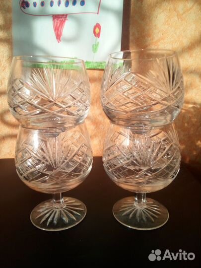 Фужеры хрустальные СССР