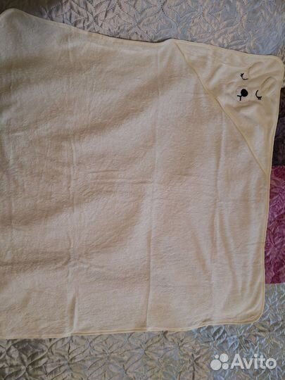 Полотенце детское 100% хлопок с капюшоном