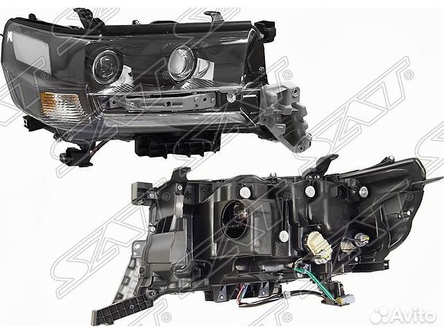 Фара прав. LED executive black /white Land Cruiser