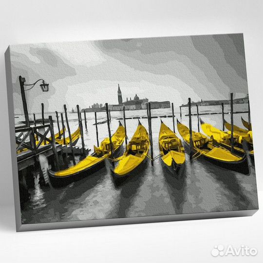 Картина по номерам 40 50 см «Венеция. Гондолы» 12