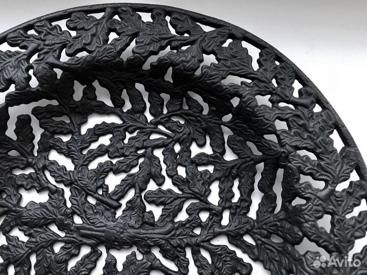 Коллекционная тарель каслинское литьё 1951г дубок