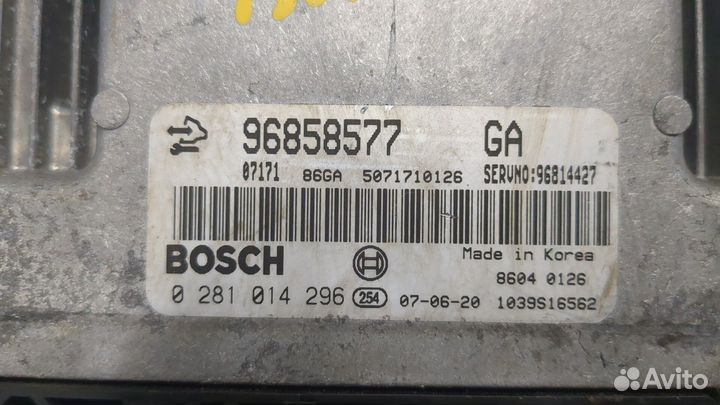 Блок управления двигателем Citroen C3, 2006