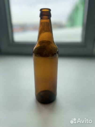 Стеклянная бутылка 0,5 л коричневая