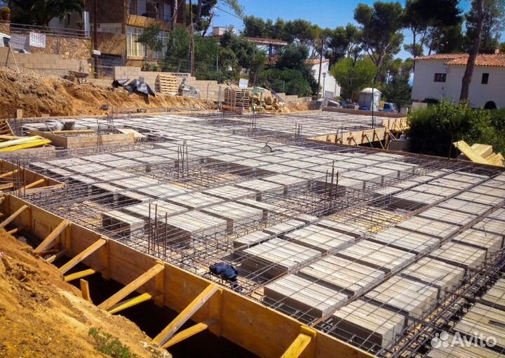 Фундамент бетонные работы