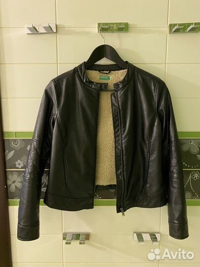 Куртка кожаная Benetton