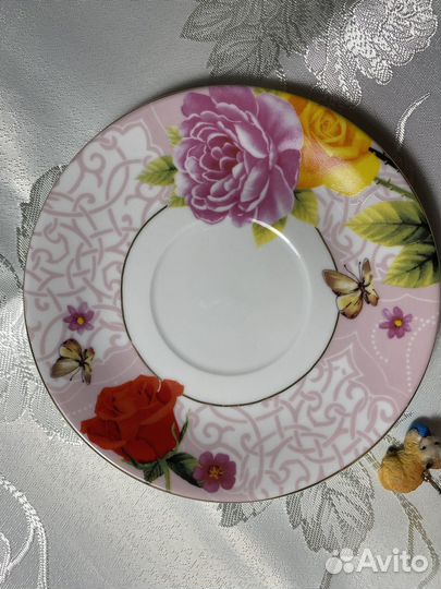 Чашка с блюдцем Японский фарфор Pearl