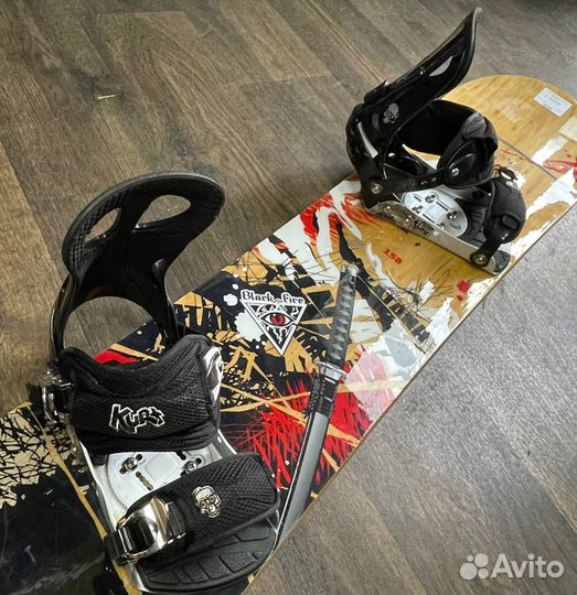 Сноуборд Black Fire Katana 158 + крепы BlackFire L