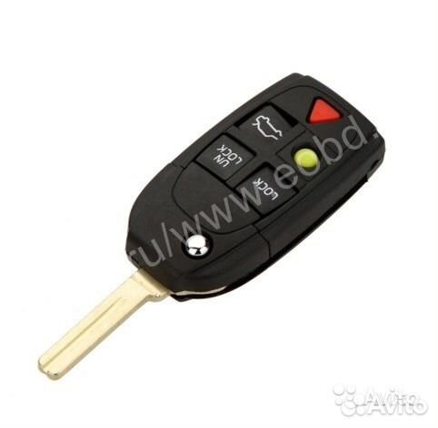 Корпус выкидного ключа Вольво 5 кн. без чипа