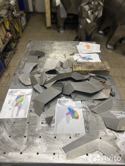 Модель Лось фигура из металла 2300 мм