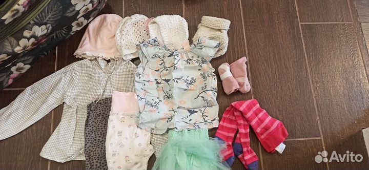 Одежда для девочки пакетом от 3мес до 1 года