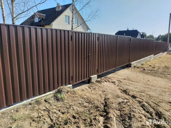Забор из профнастила 
