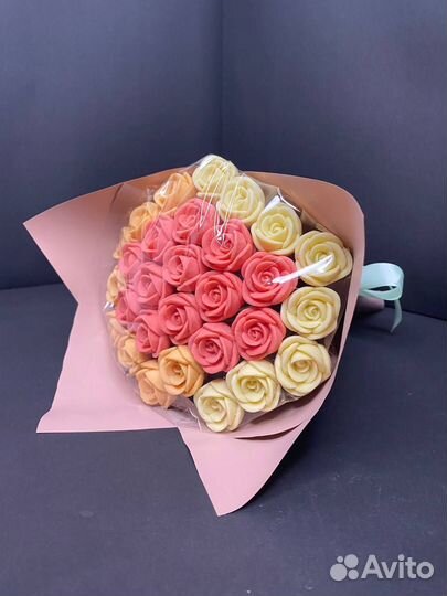 Розы из Бельгийского Шоколада - 29 шт в Букете